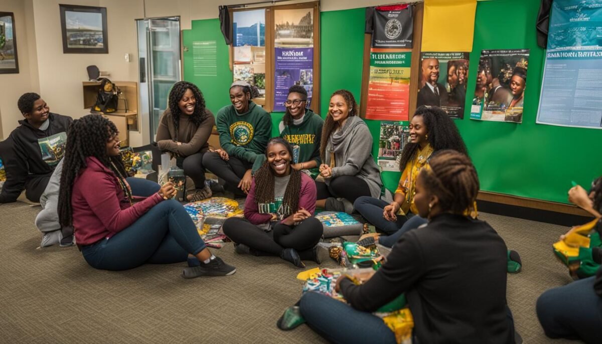 Fitchburg State University students engaging in diversity discussions